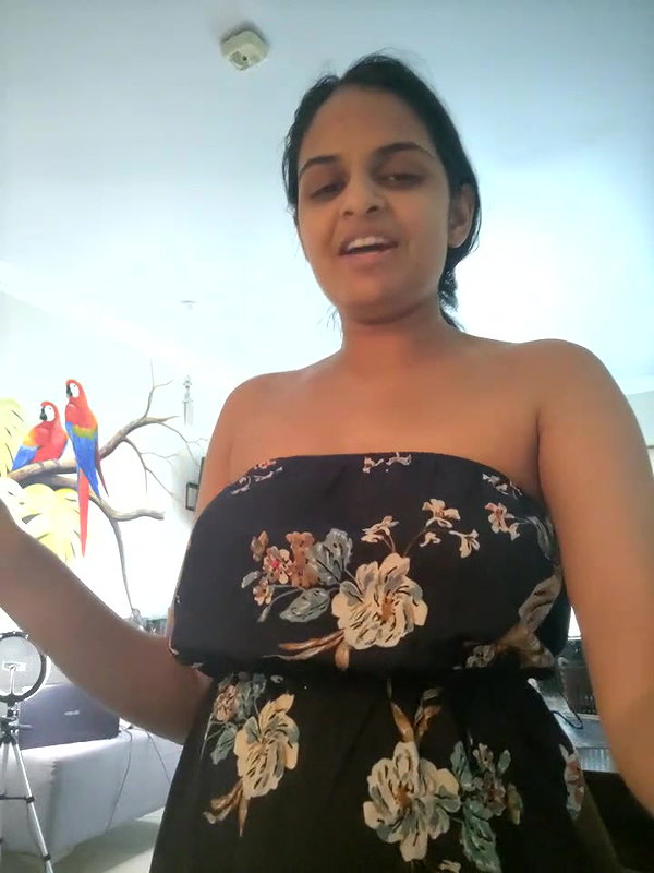 Very beautiful girl boobs showing to lover