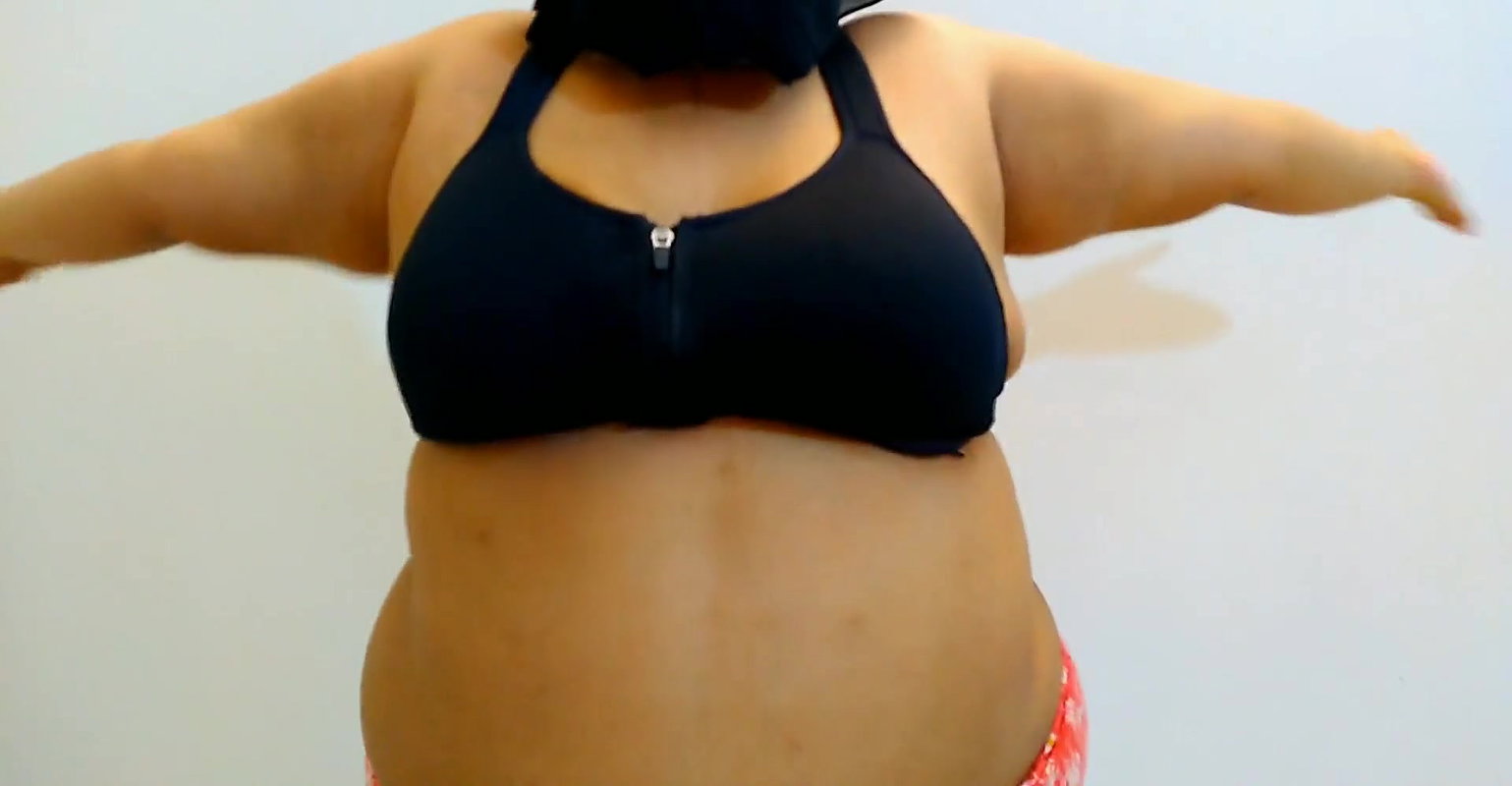 While exercising indoors, Indian 19 year old BBW hot college Girl fucked by neighbor – Cum on Pussy