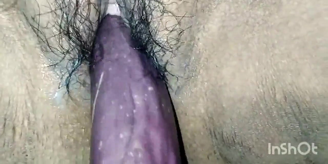 Newly young bhabhi double brinjal cucumber fuck in pussy and ass. Moaning bhabhi put brinjal cucumber in pussy and ass