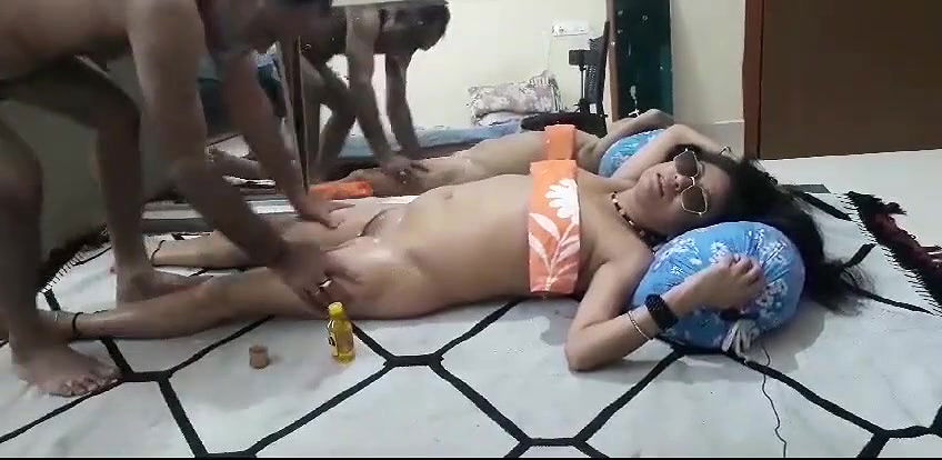 Indian girl massage with her old boy friend, hot pussy,boobs,nippal
