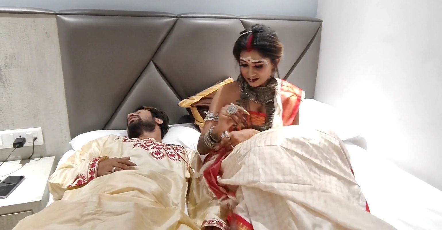First Night of a newly married desi beautiful girl with addicted husband