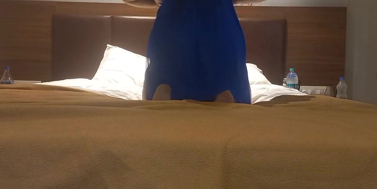 BBw In Blue Lingerie Playing Out Showing Her Huge Ass and Boobs Indian Chubby Bhabhi IN Blue Lingerie