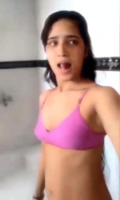 Young maal in bathroom