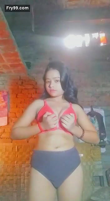 Village wife open her dress