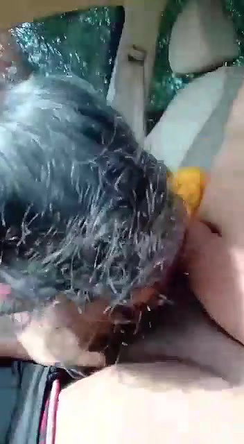 Blowjob inside car