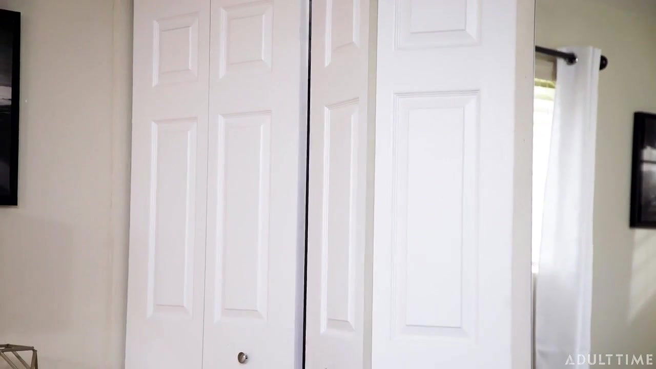 Cute babes Maggie Green and Arietta Adams are getting fucked on the sofa