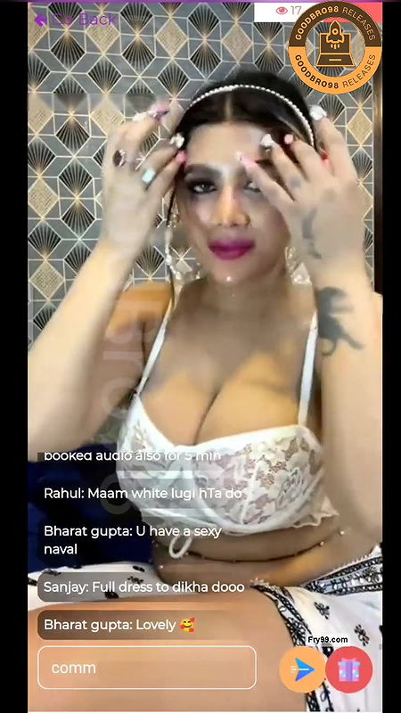 Most Demanded Actress Live, Rivika Mani In Transparent Bikni Live Show 23 Mins With Voice