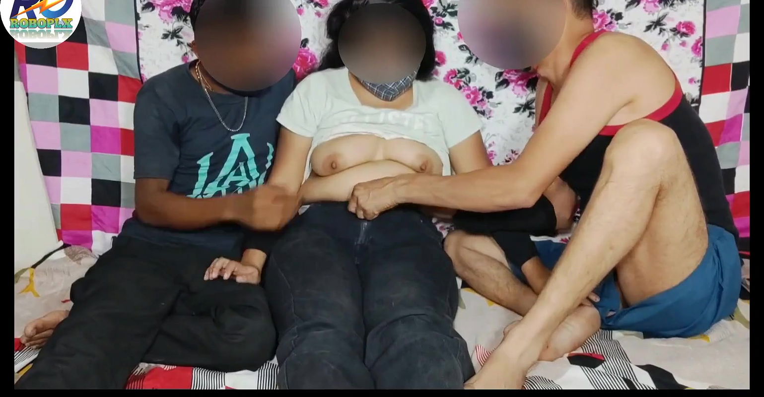 Desi sexy first time threesome, had a lot of fun having sex with friends and sister-in-law