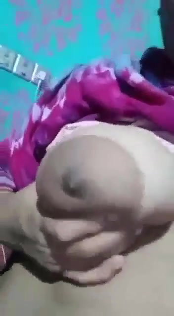 Cute Gf Pressing Boobs