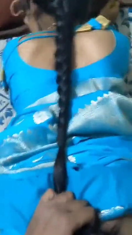 Bhabhi in Blue Saree Doggy Fuck