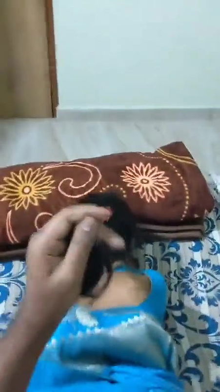 Bhabhi in Blue Saree Doggy Fuck