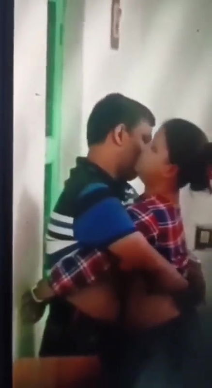 Couple fucking in standing