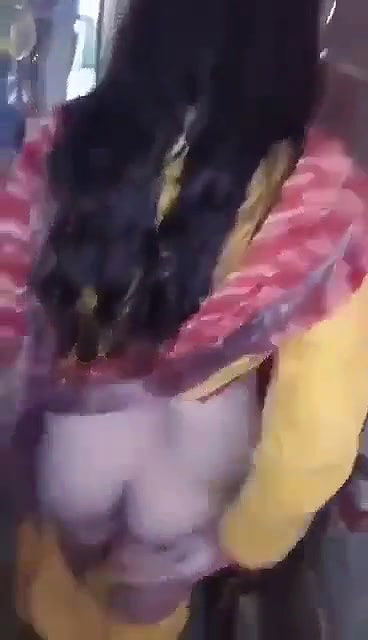 Pastho lady showing boobs and ass