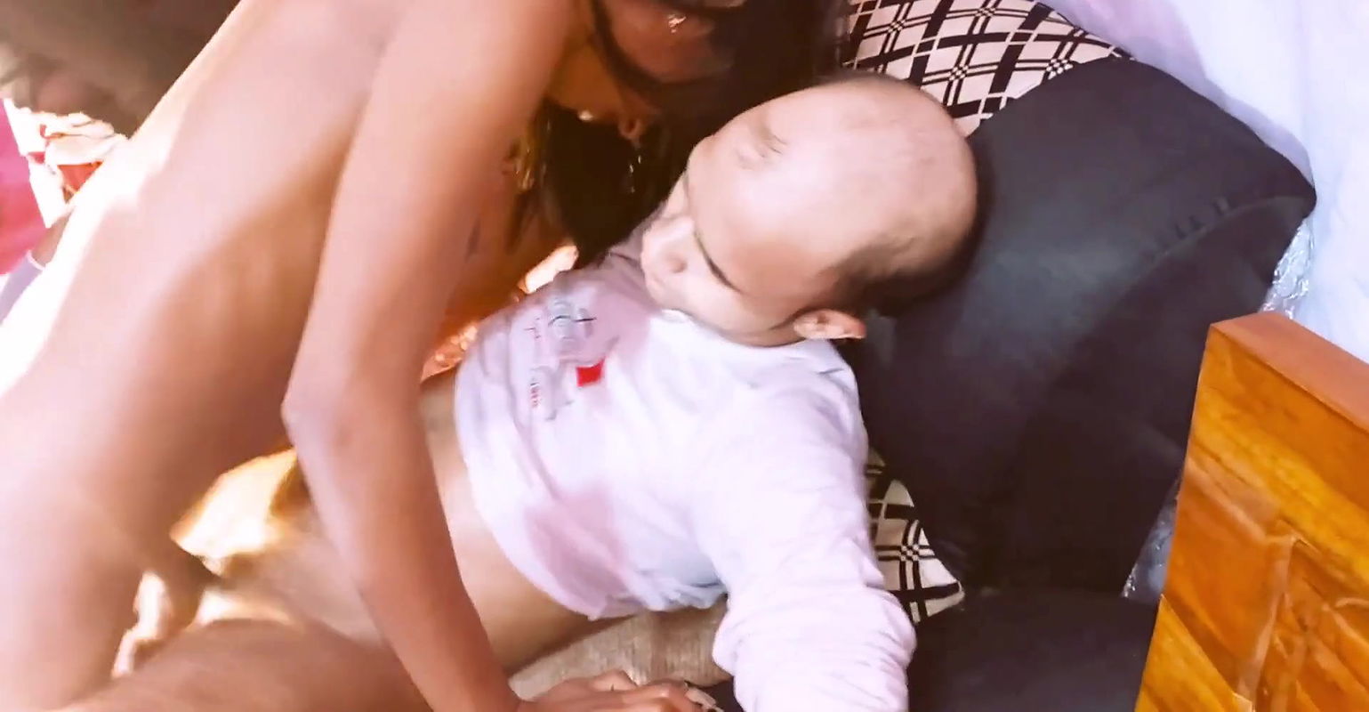 getting fuck on top of a big hard cock threesome