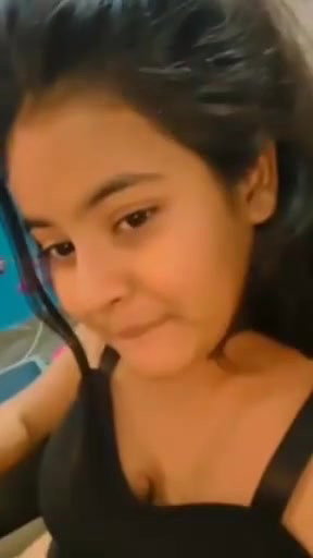 Cute girl showing