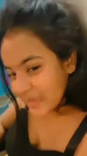 Cute girl showing