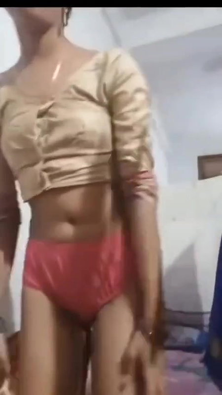 Beautiful girl stripping sari