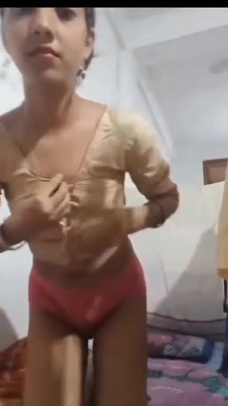 Beautiful girl stripping sari
