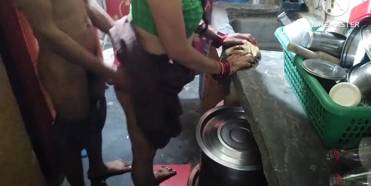 Very Cute Sexy Indian Housewife Has Kitchen Sex