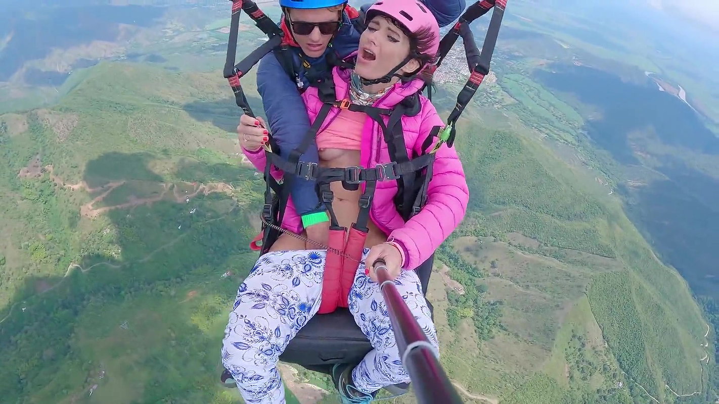 While PARAGLIDING