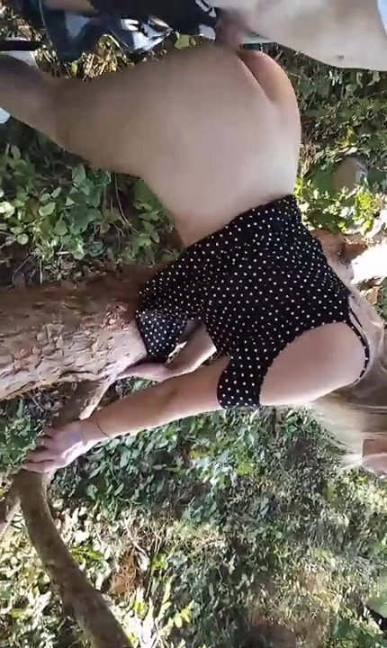 Cute girl fucking outdoor