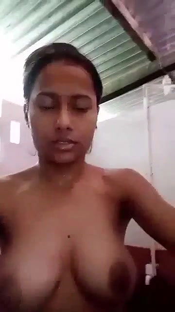 Young girl in bathroom