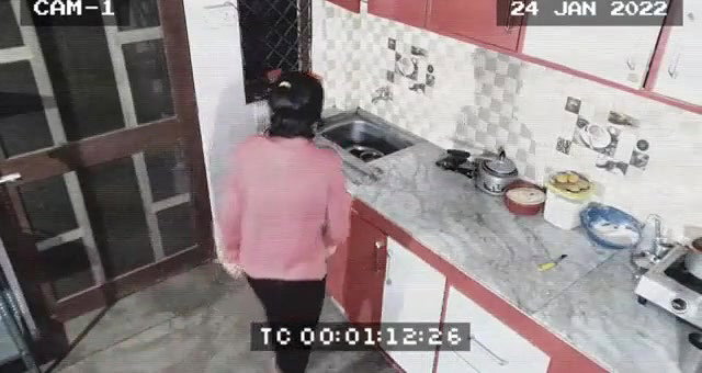 Owner and maid caught in cctv