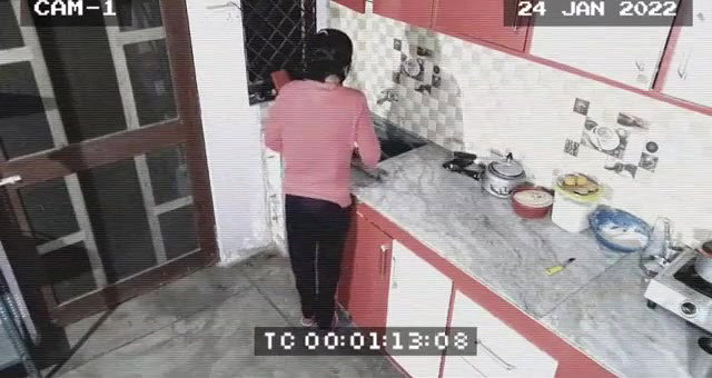Owner and maid caught in cctv