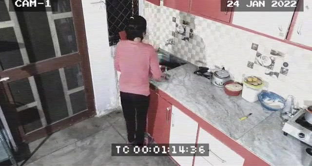 Owner and maid caught in cctv