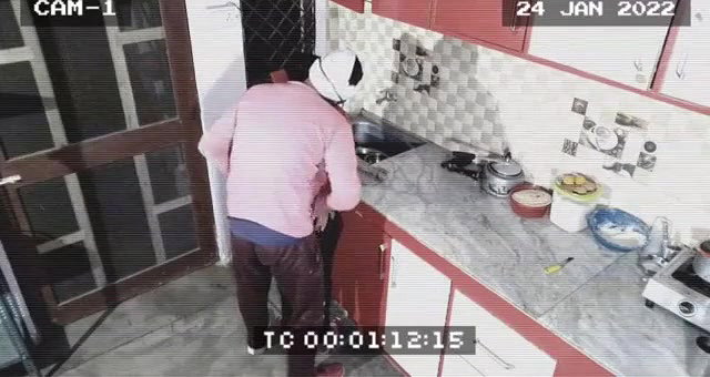 Owner and maid caught in cctv