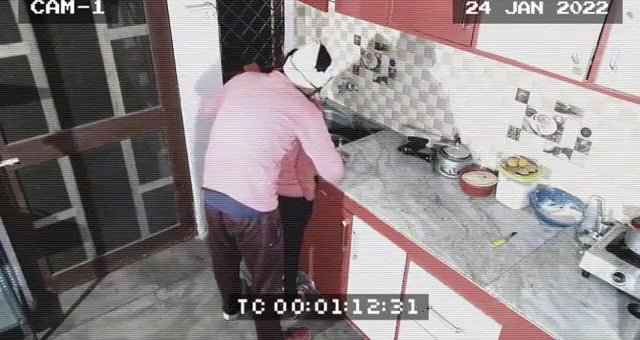 Owner and maid caught in cctv
