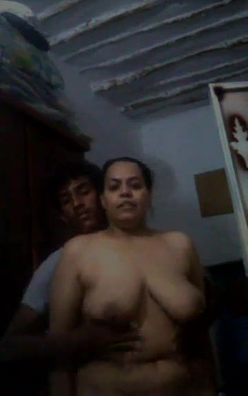 Desi village mom son