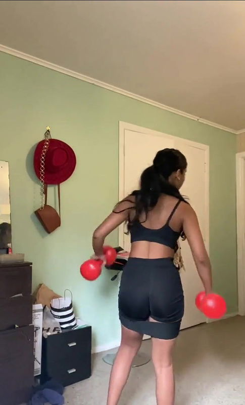 NRI Fijian Indian Social Media Influencer Naked Workout