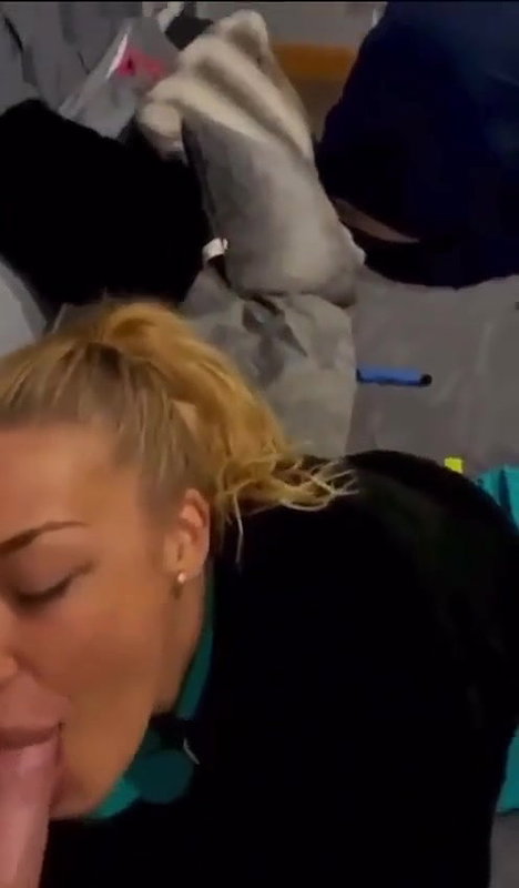 Horny Wife Sucking Fat Cock while Her Helpless Cuck Husband Trying to Look Away (Must