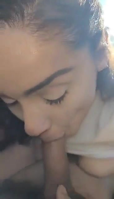 Unfaithful Coworker Showing Her Mouth Skills to Her Black Lover