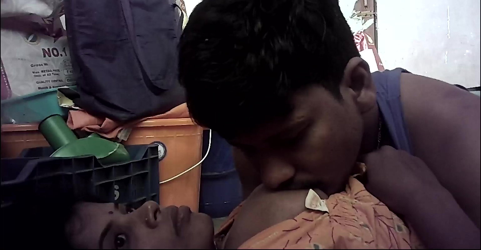 Indian wife big boobs kissing aa