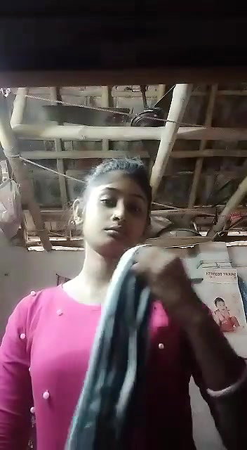 Village girl making video for lover