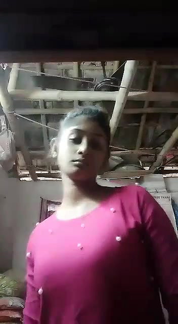 Village girl making video for lover