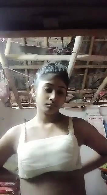 Village girl making video for lover