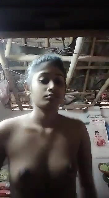 Village girl making video for lover