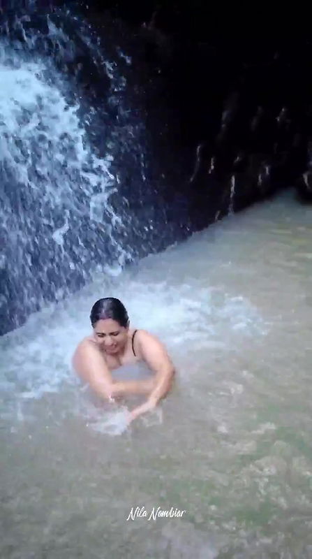 Nila Nambiar bathing and pussy play and show ass