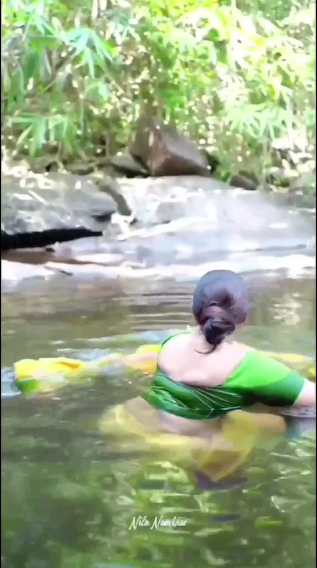 Nila Nambiar bathing and pussy play and show ass