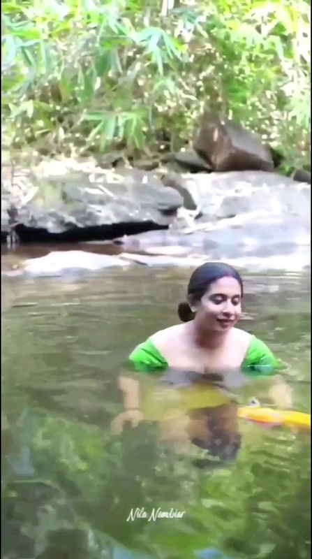 Nila Nambiar bathing and pussy play and show ass