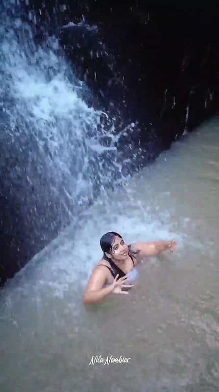 Nila Nambiar bathing and pussy play and show ass