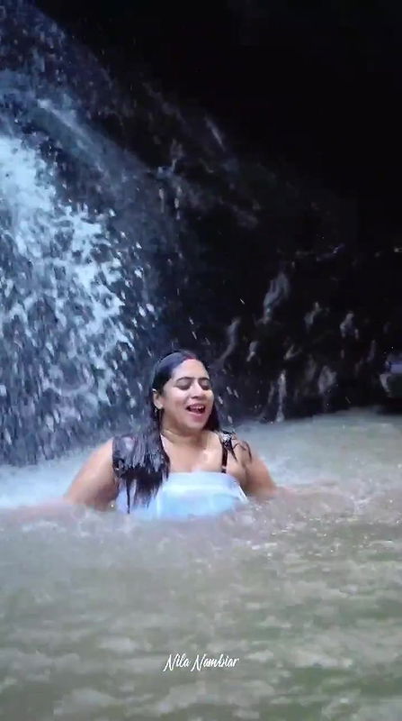 Nila Nambiar bathing and pussy play and show ass