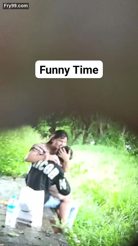 Desi Lover Boob Socking in Outdoor