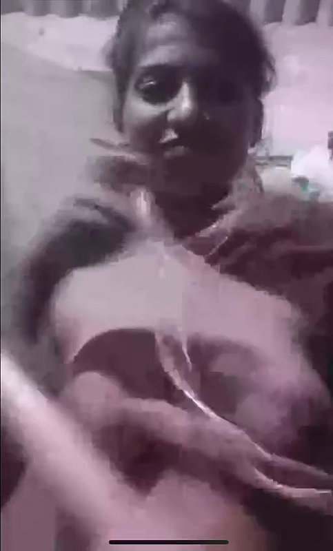 Gf Showing And Pressing Her boobs