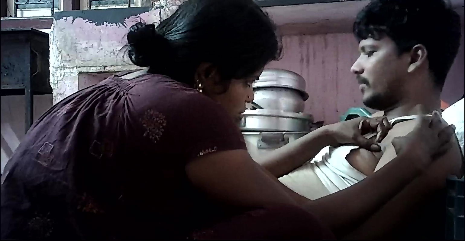 Indian house wife hugs and kissing