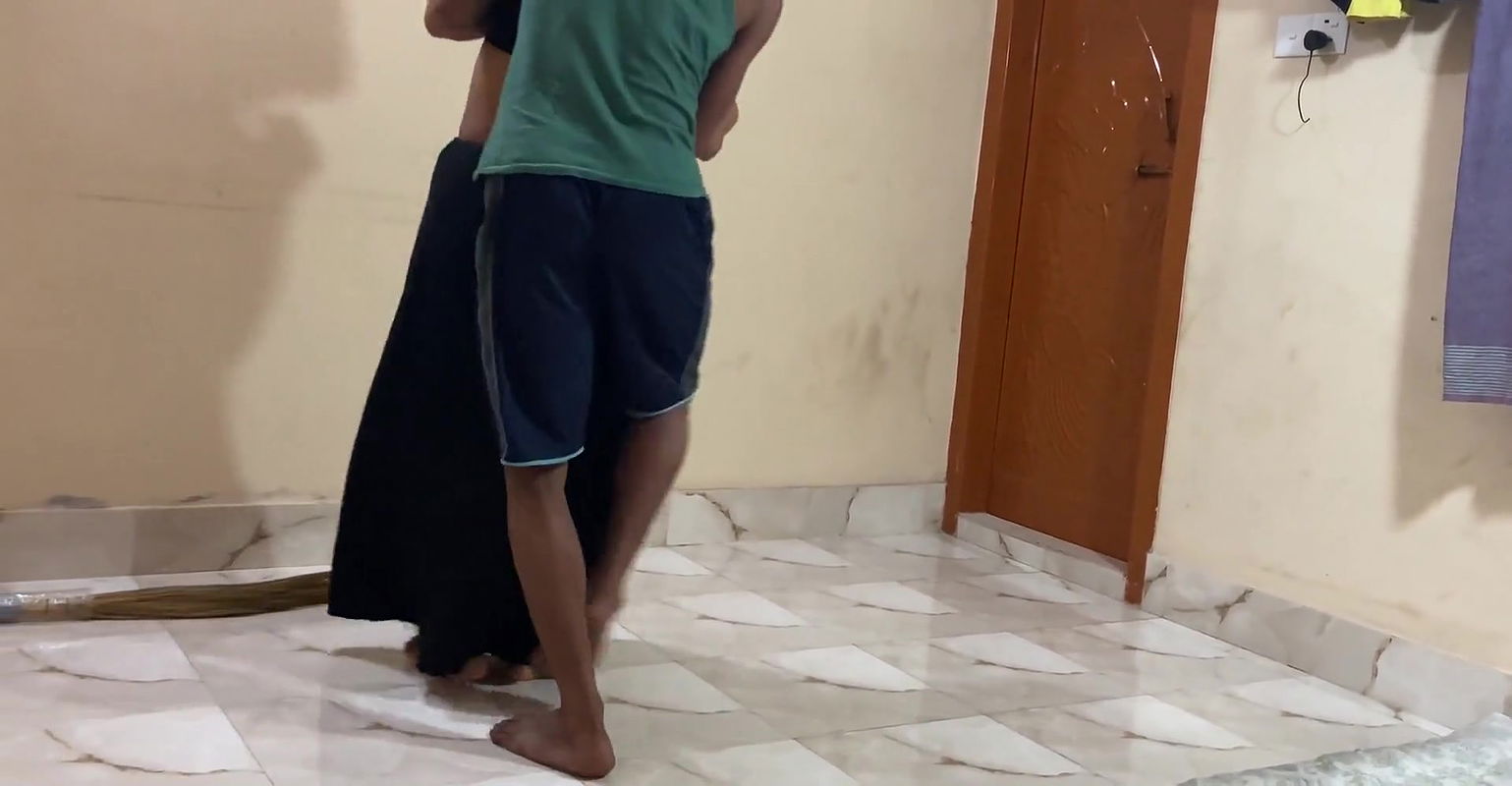 I hug and fuck maid in my house