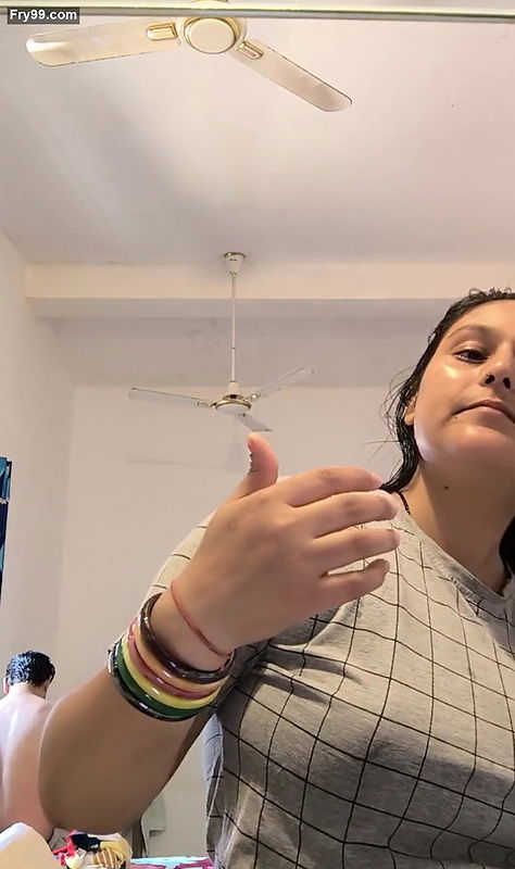 Desi couple romance in bathroom